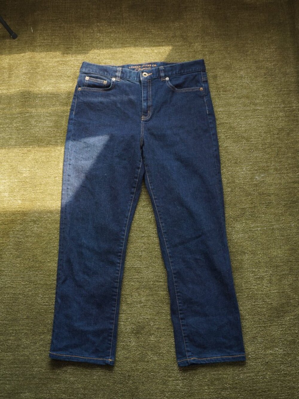 Lauren Jeans Co. Dark Wash High-Waisted Straight Leg Jeans 💙 size 8